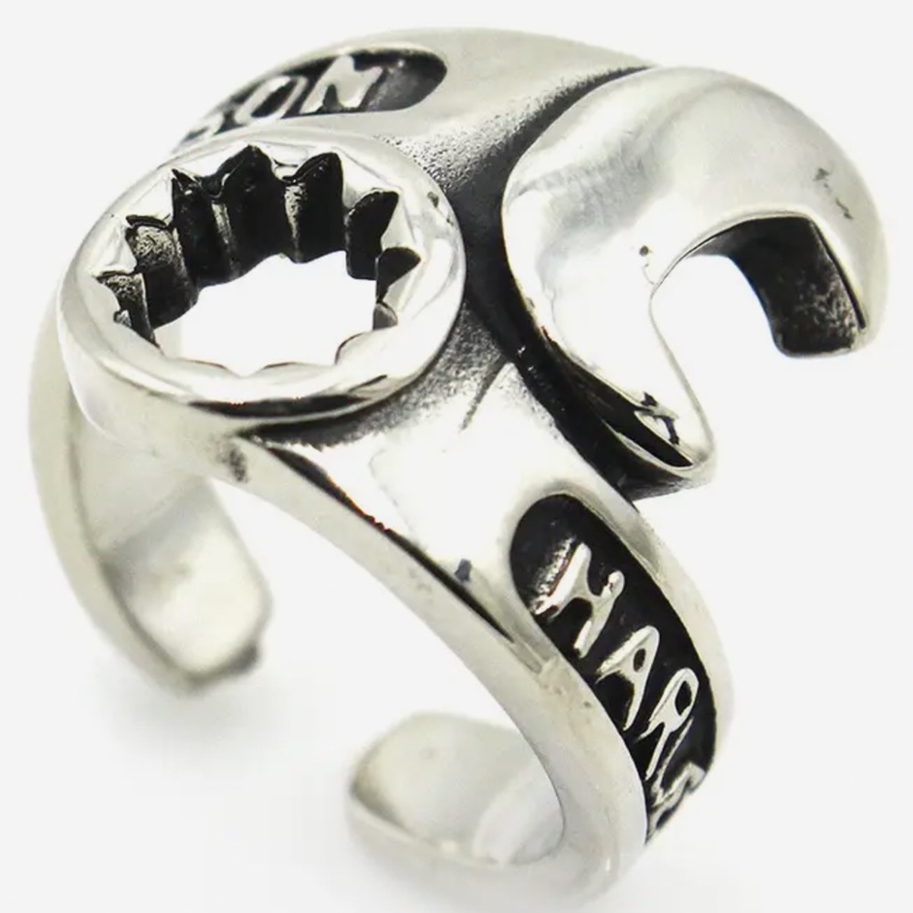 🏍️Harley-Davidson Highly Polished Stainless Steel Combination Wrench Ring! - Picture 10 of 11